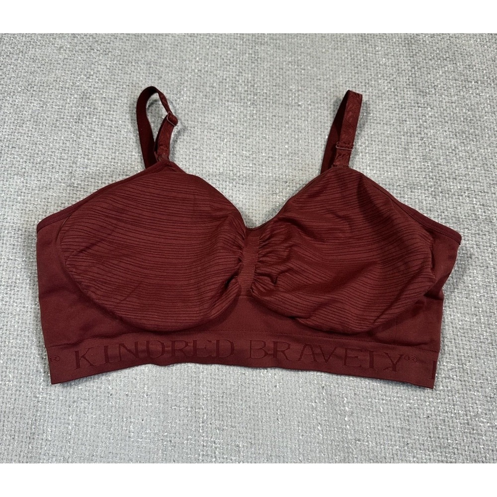 Kindred Bravely Simply Sublime Nursing Bra XL Busty Maroon Breastfeeding Read